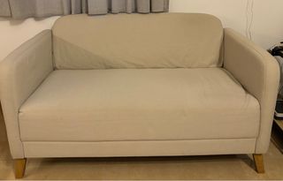 Sofá 2 plazas Ikea beige tela