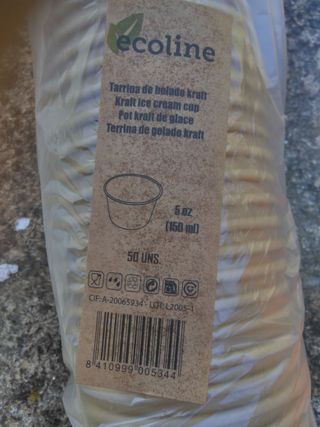 Lote 50 Tarrinas Comida/Helado 180ml