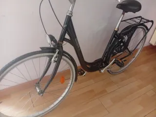 Bicicleta urbana negra