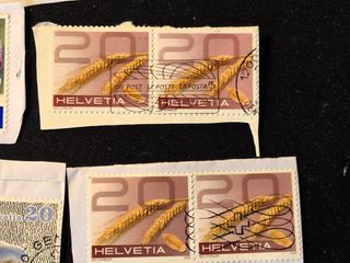 175. Lotto 33 francobolli svizzeri anni 2000