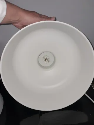 Lámpara Bunkeflo Ikea Blanca Madera