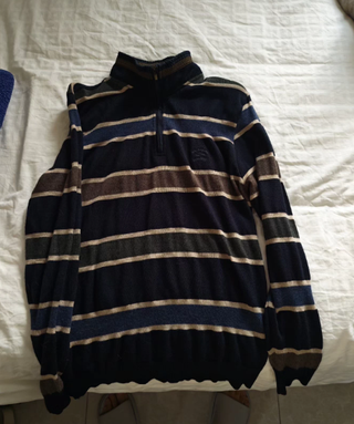 Jersey lana rayas hombre