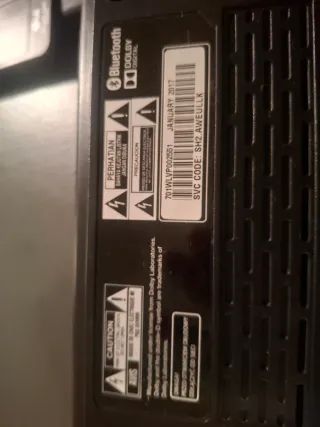 Barra de Sonido y Subwoofer LG Negro