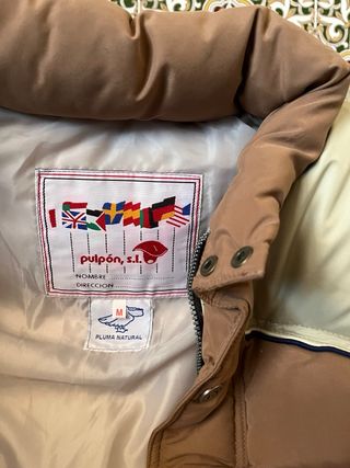Abrigo Plumas Pulpon Talla M