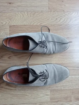 Zapatos de ante gris Primichi hombre