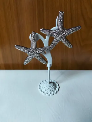 Pendientes Estrella Plata Brillantes