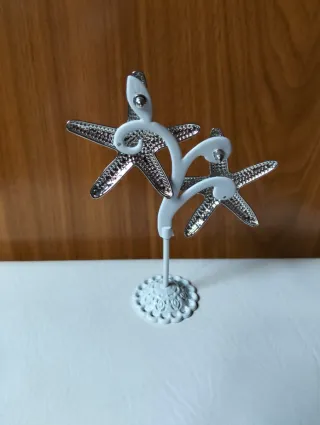 Pendientes Estrella Plata Brillantes