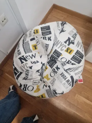 Puff estampado Nueva York