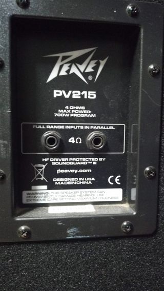 Peavey 2x15 Altavoces Pasivos 3 Vías PV215