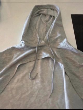 Jersey Shein gris manga larga talla XS