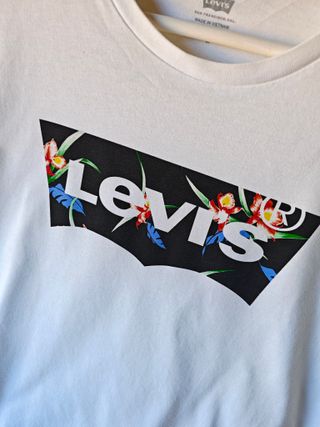 Camiseta Levi's blanca hombre talla M manga corta