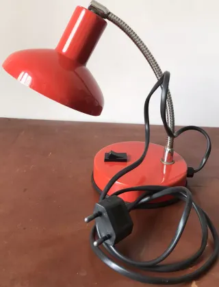 Lampada da tavolo Veneta Lumi rossa abat-jour