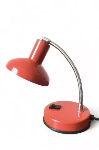 Lampada da tavolo Veneta Lumi rossa abat-jour