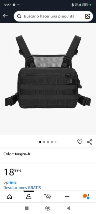 Bolso de pecho para reparto manos libres