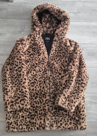 Cazadora Zara Animal Print Niña Talla 10-12