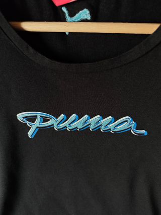 Camiseta manga corta negra Puma mujer talla s