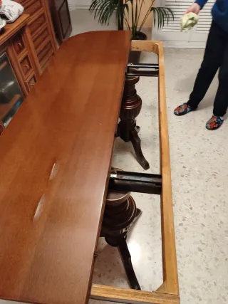 Mesa decorativa y comedor madera NEGOCIABLE