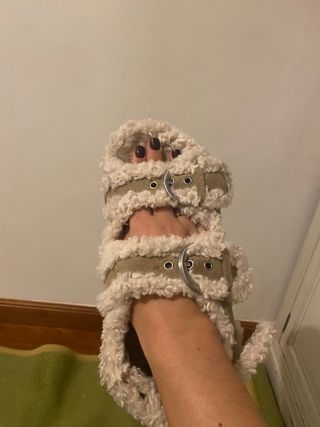 Sandalias borreguito talla 37 de zara