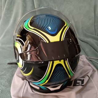 Casco Moto Shoei NXR Negro/Azul