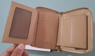 Portafoglio Love Moschino donna nuovo beige oro