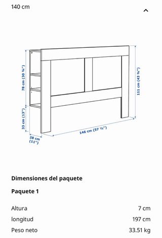 Cabecero Cama Ikea Madera Blanco