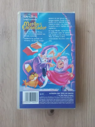 VHS Merlin el Encantador Disney Clásicos
