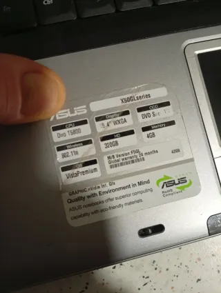 Despiece portátil Asus X50GL