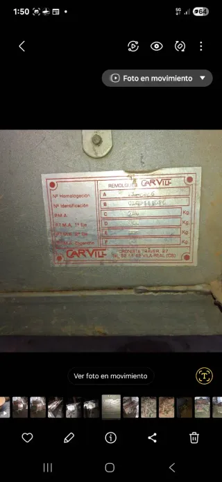 Remolque Carvill NO es volquete