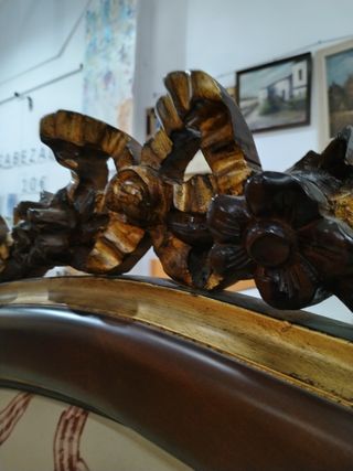 CABECERO DE MADERA TAPIZADO