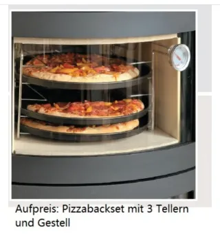 Estufa leña con horno pizza