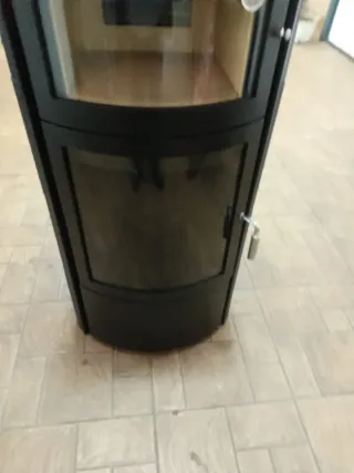 Estufa leña con horno pizza