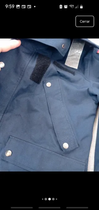 Chaqueta militar Iturri azul hombre