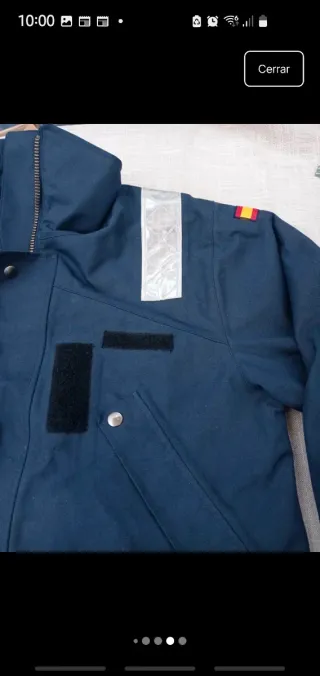 Chaqueta militar Iturri azul hombre