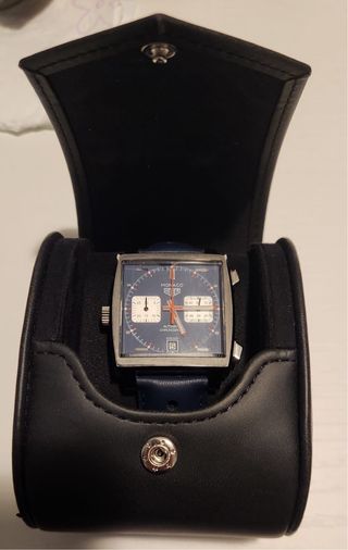 TAG Heuer Monaco Cronógrafo Automático Azul NUEVO.