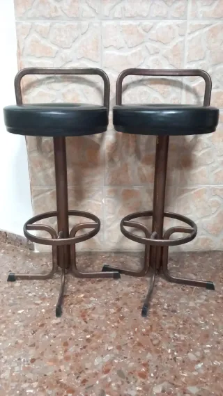 Juego barra bar  Juego de 2 taburetes de bar negro