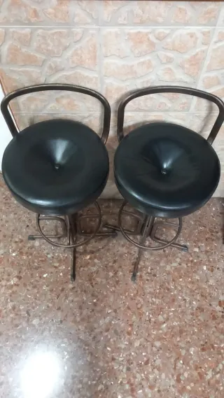 Juego barra bar  Juego de 2 taburetes de bar negro