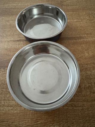 Set 2 cuencos perro o gato acero inoxidable