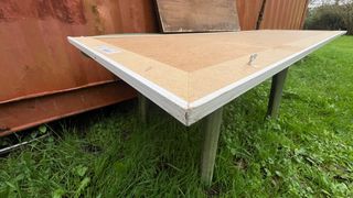 Marco para espejo o cuadro madera blanco con defec