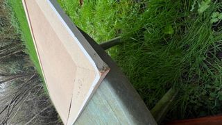 Marco para espejo o cuadro madera blanco con defec