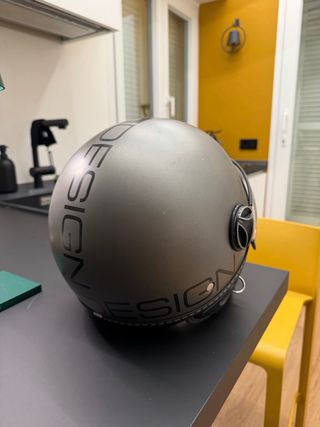 Casco Momo Design Grigio Metallizzato