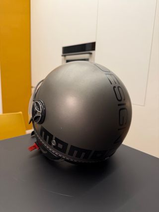 Casco Momo Design Grigio Metallizzato