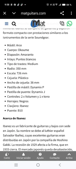 Bajo eléctrico Ibanez GSRM20B MIKRO