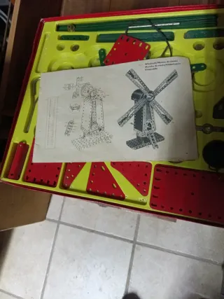 Meccano Lote Piezas + Manual Instrucciones