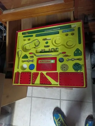 Meccano Lote Piezas + Manual Instrucciones