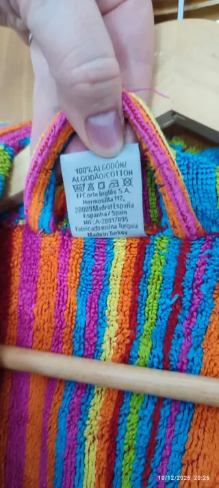 Albornoz de El Corte Inglés, sin estrenar