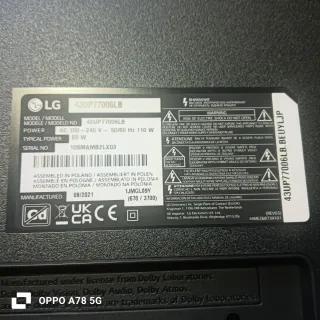 Componentes TV LG 43