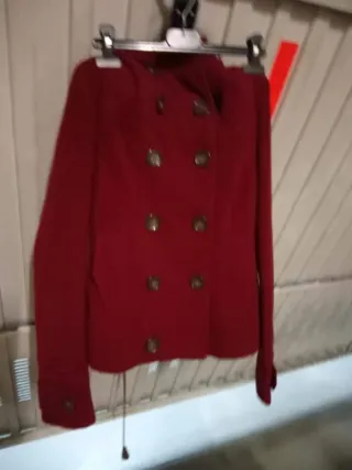 Abrigo mujer color block