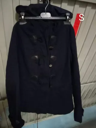 Abrigo mujer color block