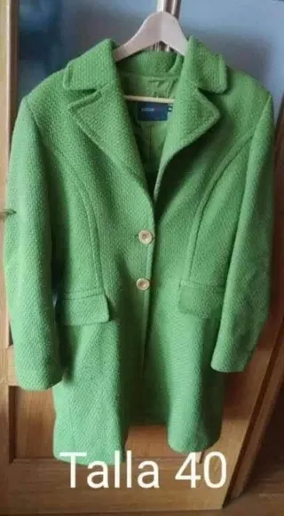 Abrigo mujer color block