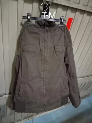 Abrigo mujer color block